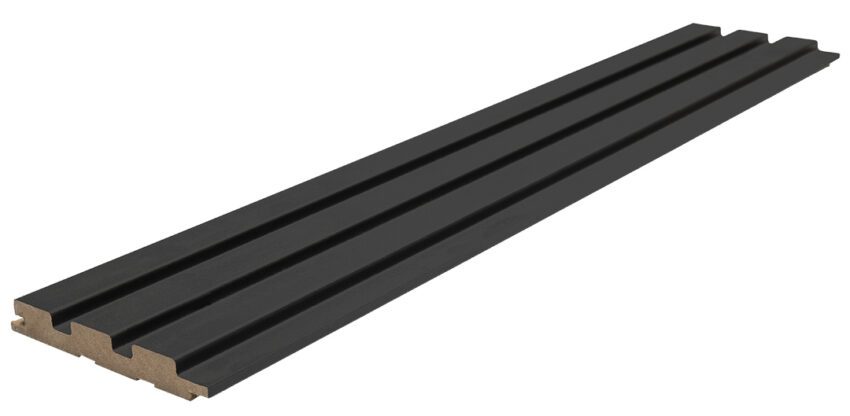 MDF PANEL ΜΕ 3D ΠΗΧΑΚΙΑ 507090 BEAT DL 16/119/2750mm BLACK LEAD NewPlan